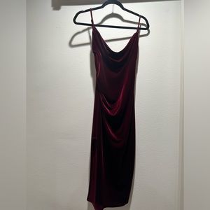 Backless cranberry Katie May dress